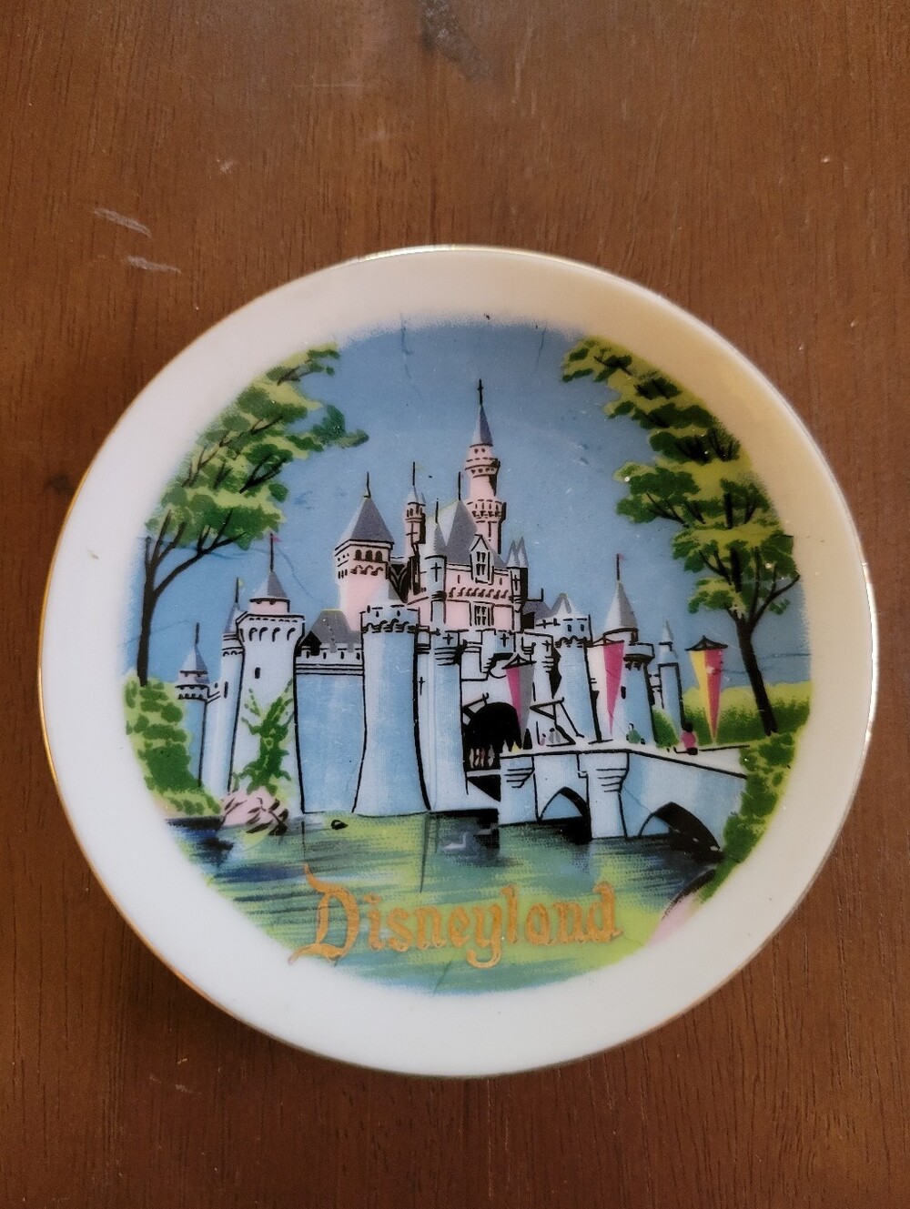 Vintage Disneyland Souvenir Mini Plate